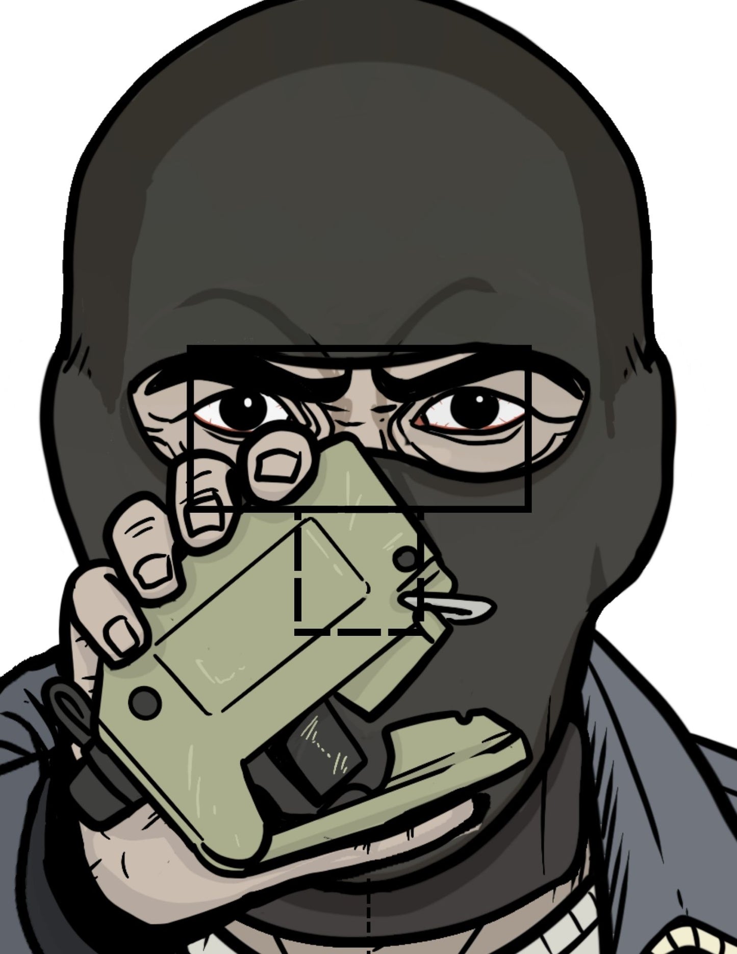 gun range target holding detonator