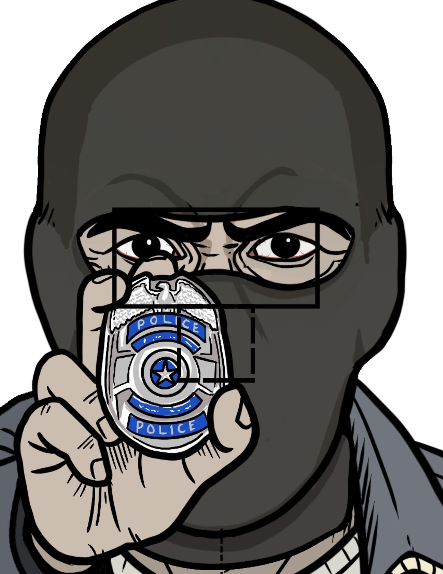 gun range target holding badge