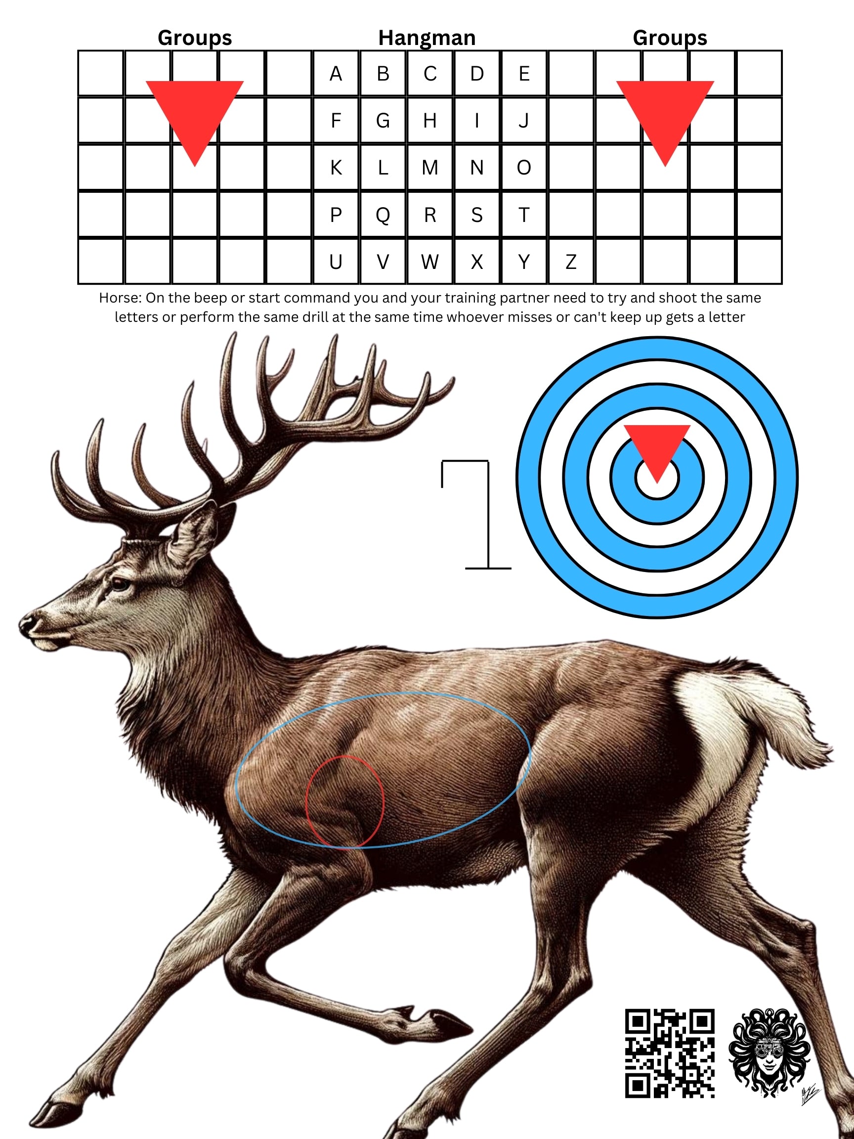 the-wild-game-pack-medusa-targets for Free Printable Printable Deer Targets THE WILD GAME PACK – Medusa Targets for Free Printable Printable Deer Targets