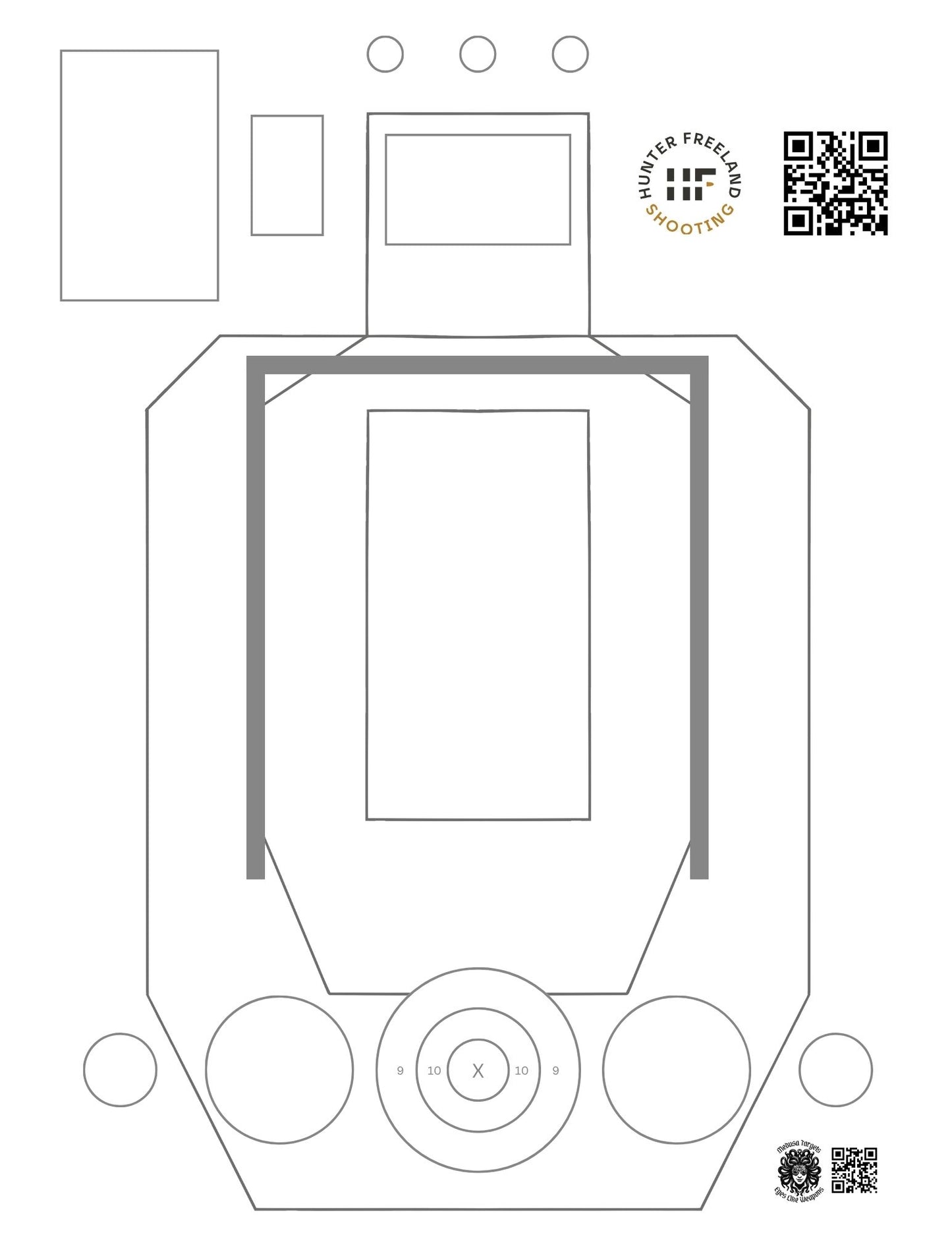 Hunter Freeland Printable Dryfire Target