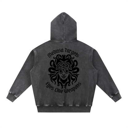 Snow Wash Fleece Oversize Hoodie