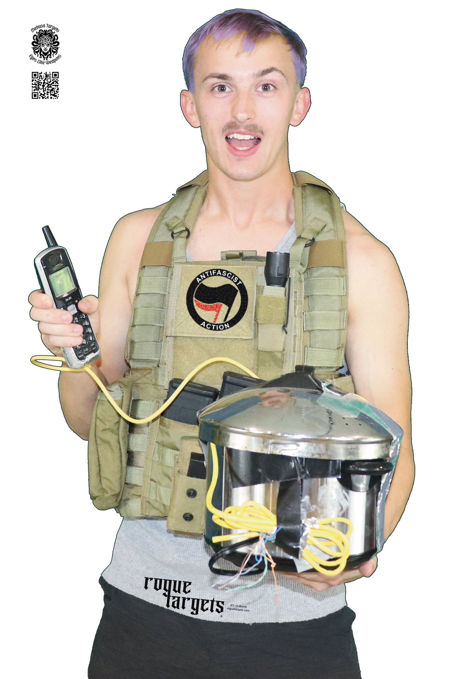 funny gun range target