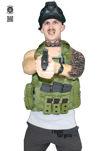 funny gun range target