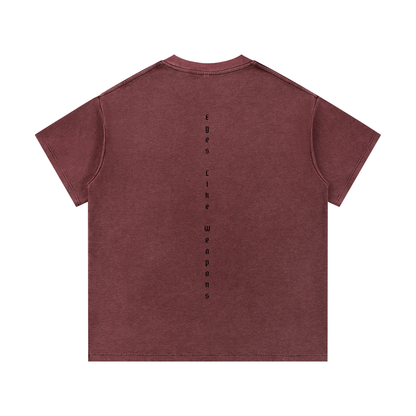 Mineral Wash Waffle Knit T-Shirt