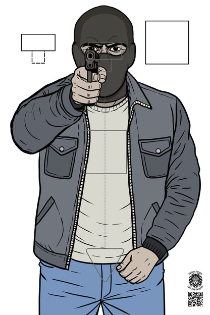 shoot no shoot cutout target