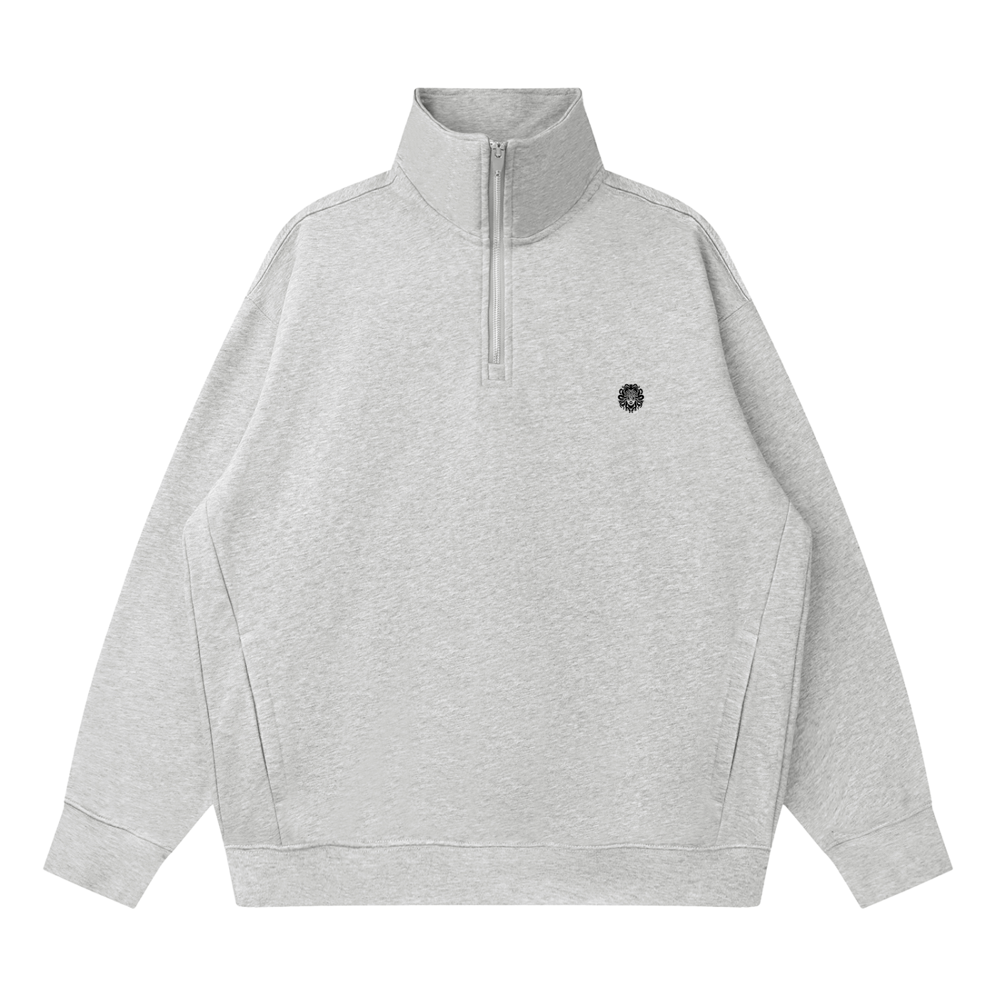 Quarter-Zip Drop Shoulder Sweatshirt