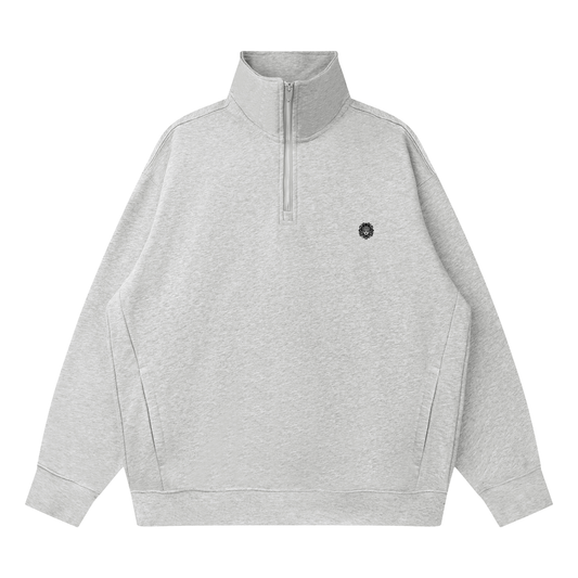 Quarter-Zip Drop Shoulder Sweatshirt