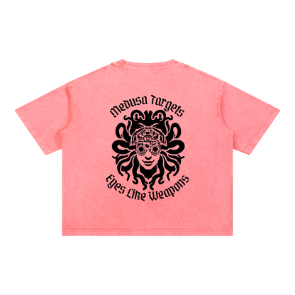Mineral Wash Boxy Cotton T-Shirt
