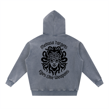 Snow Wash Fleece Oversize Hoodie