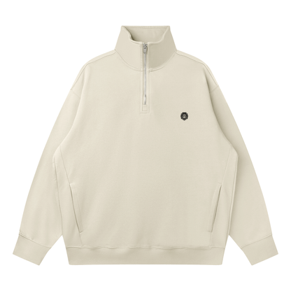 Quarter-Zip Drop Shoulder Sweatshirt